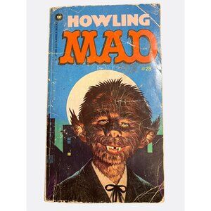 Howling MAD Paperback Book #23 By Warner Books  Werewolf Satire Novel